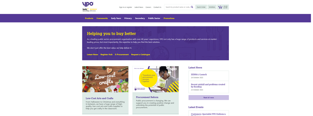 Website Design & Creation for school supply store website URL 2