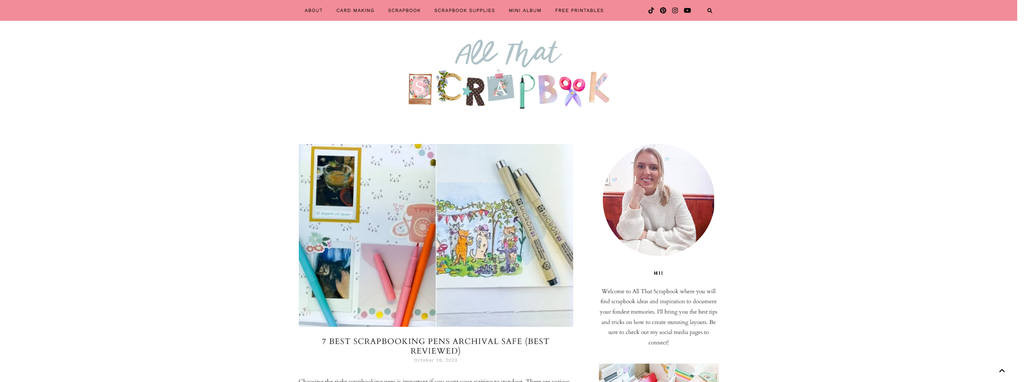 Website Design & Creation for scrapbooking website URL 3