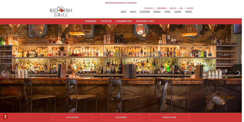 Website Design & Creation for seafood restaurant website URL 2