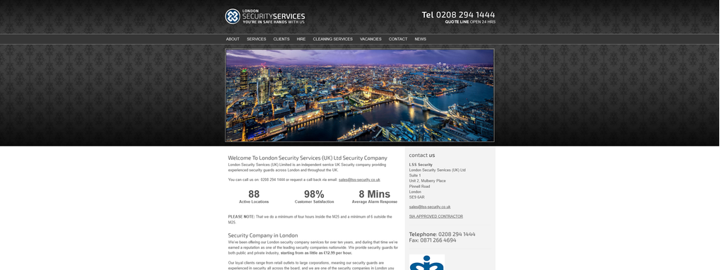 Website Design & Creation for security guard company website URL 5