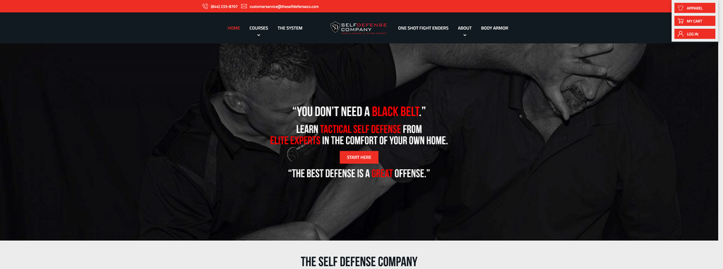Website Design & Creation for self defense training website URL 4