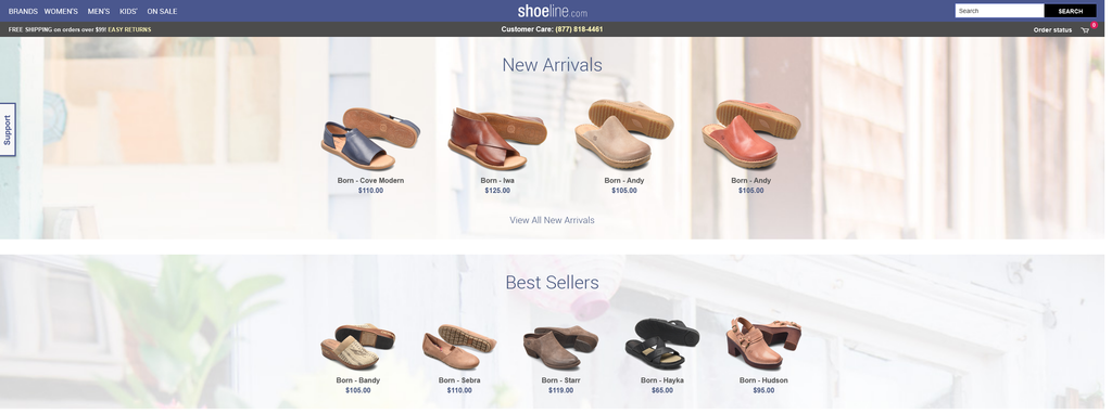 Website Design & Creation for shoe line website URL 5
