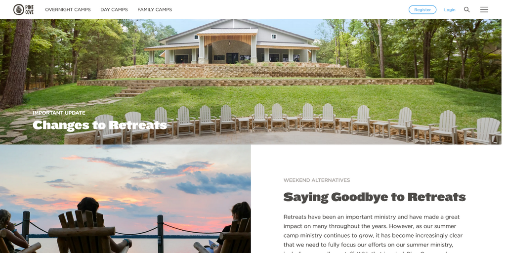 Website Design & Creation for silent retreat center website URL 3