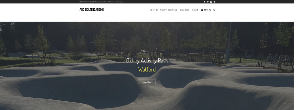 Website Design & Creation for skateboarding lessons website URL 1