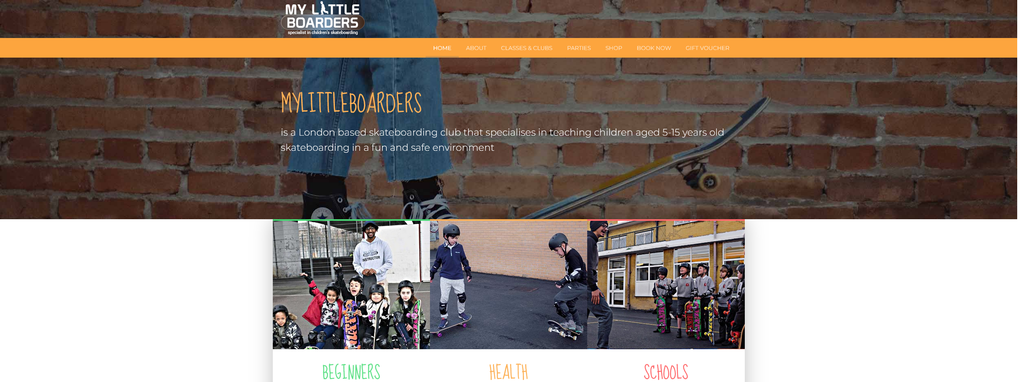 Website Design & Creation for skateboarding lessons website URL 4