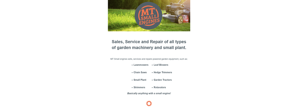 Website Design & Creation for small engine repair website URL 3