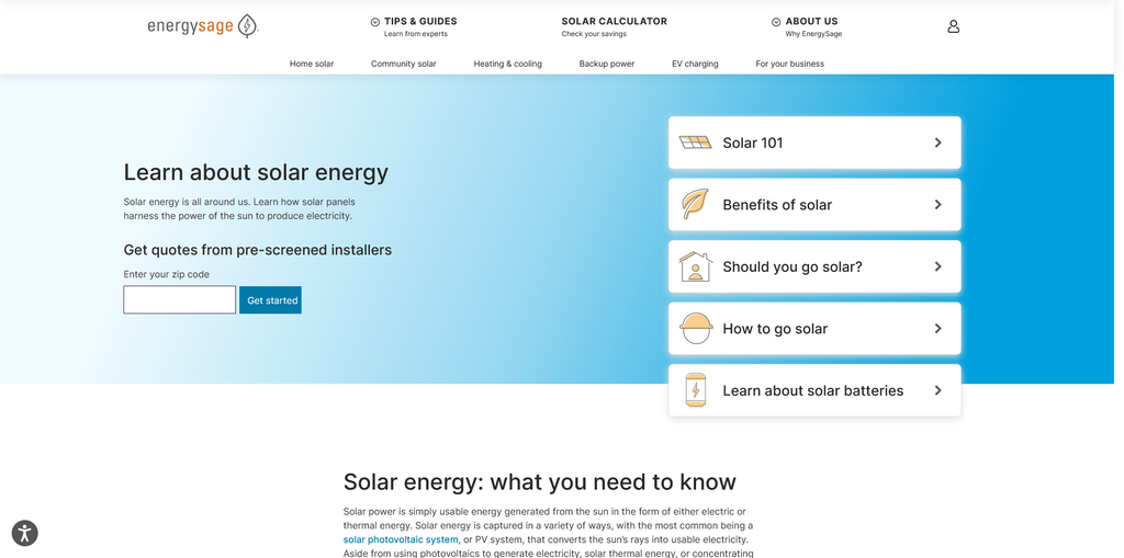 Website Design & Creation for solar farm website URL 1