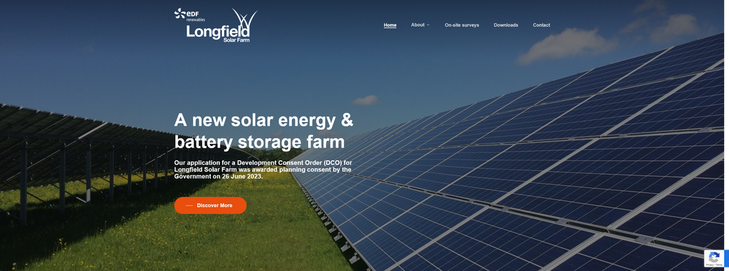 Website Design & Creation for solar farm website URL 3