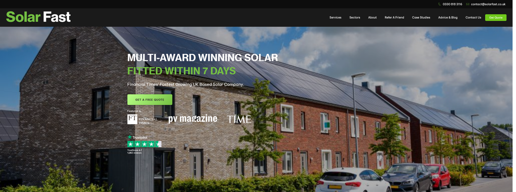 Website Design & Creation for solar farm website URL 5
