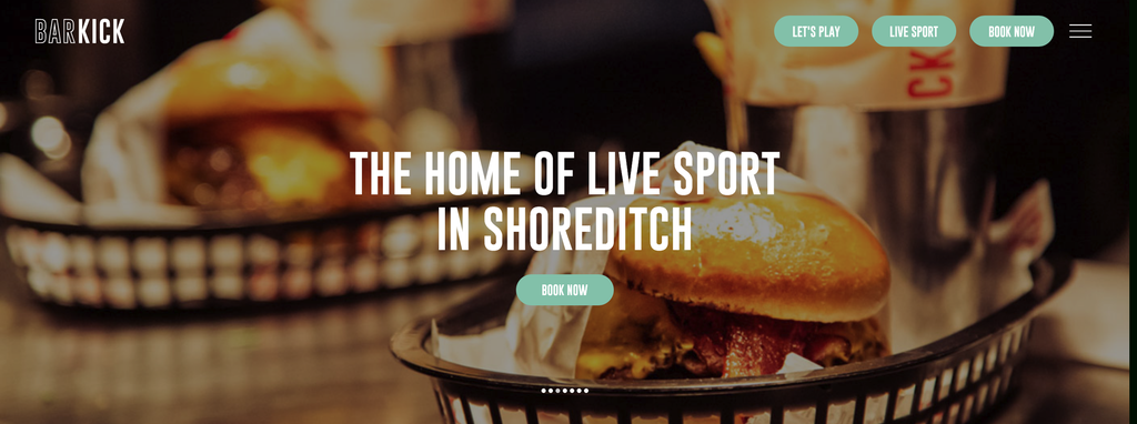 Website Design & Creation for sports bar website URL 4