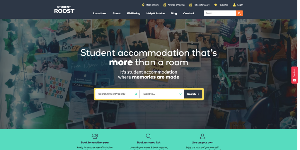 Website Design & Creation for student accomodation website URL 4