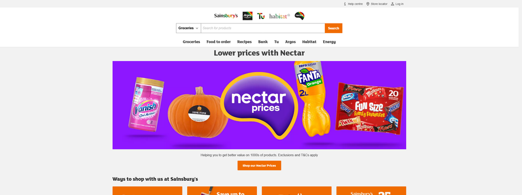 Website Design & Creation for supermarket website URL 3