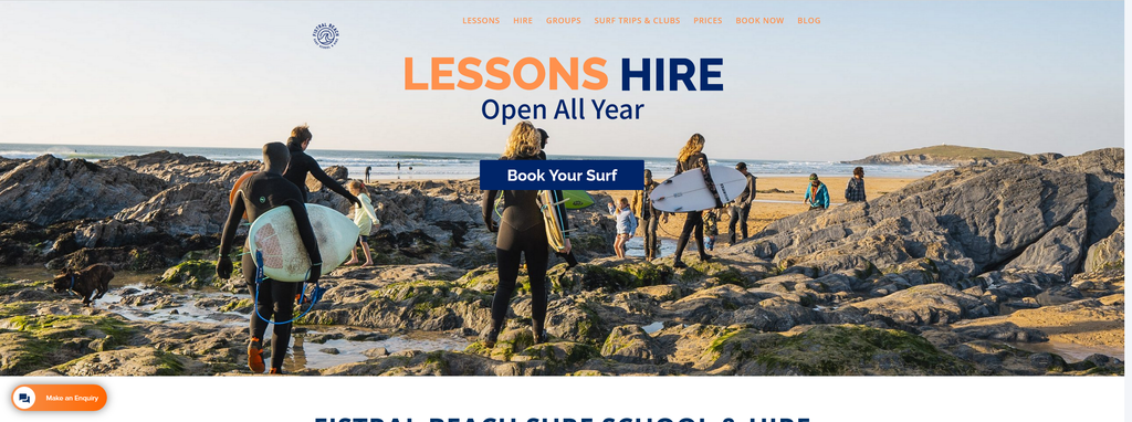 Website Design & Creation for surfing school website URL 1