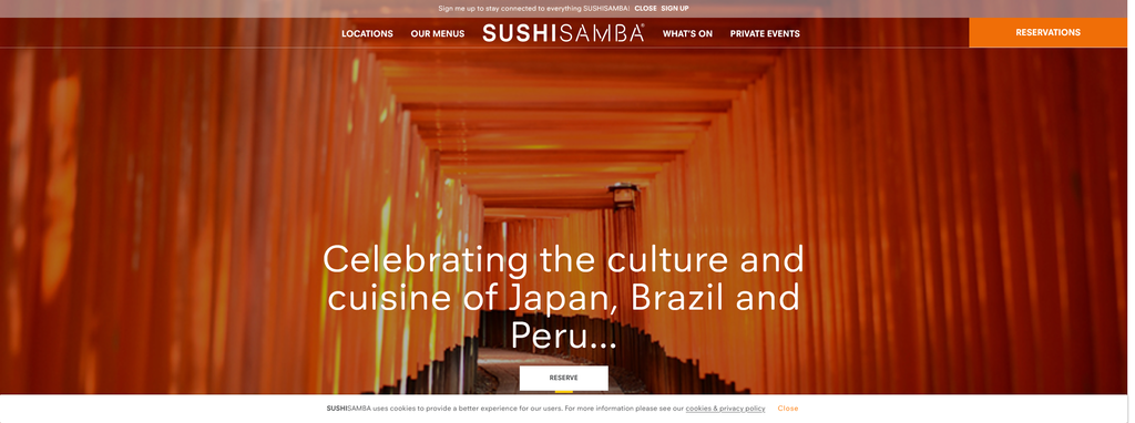 Website Design & Creation for sushi resaurant website URL 2