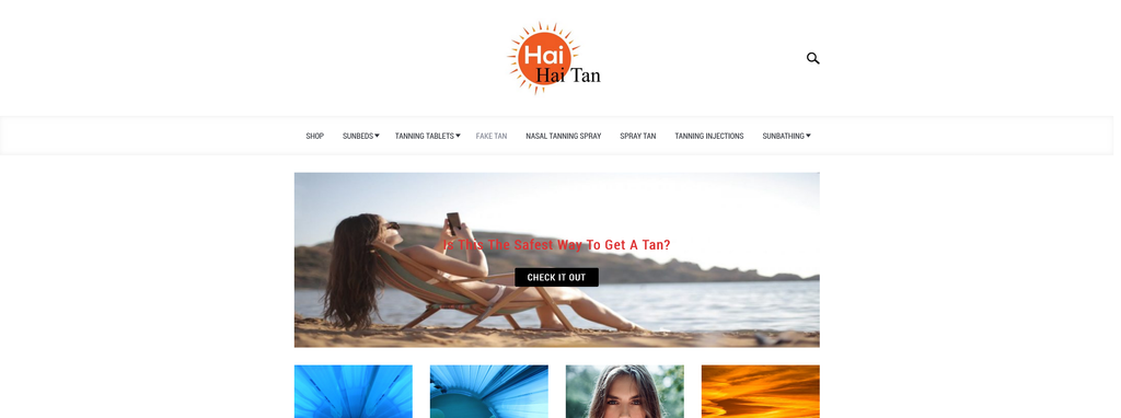 Website Design & Creation for tanning salon website URL 5