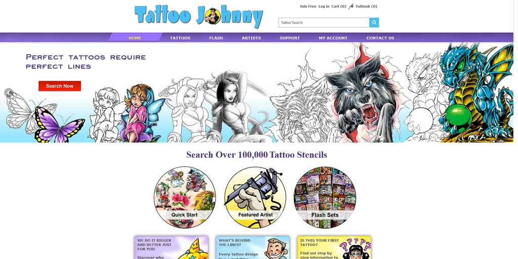 Website Design & Creation for tattoo shop website URL 1