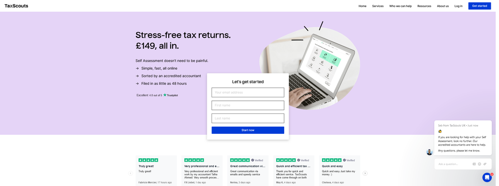 Website Design & Creation for tax preparation website URL 1