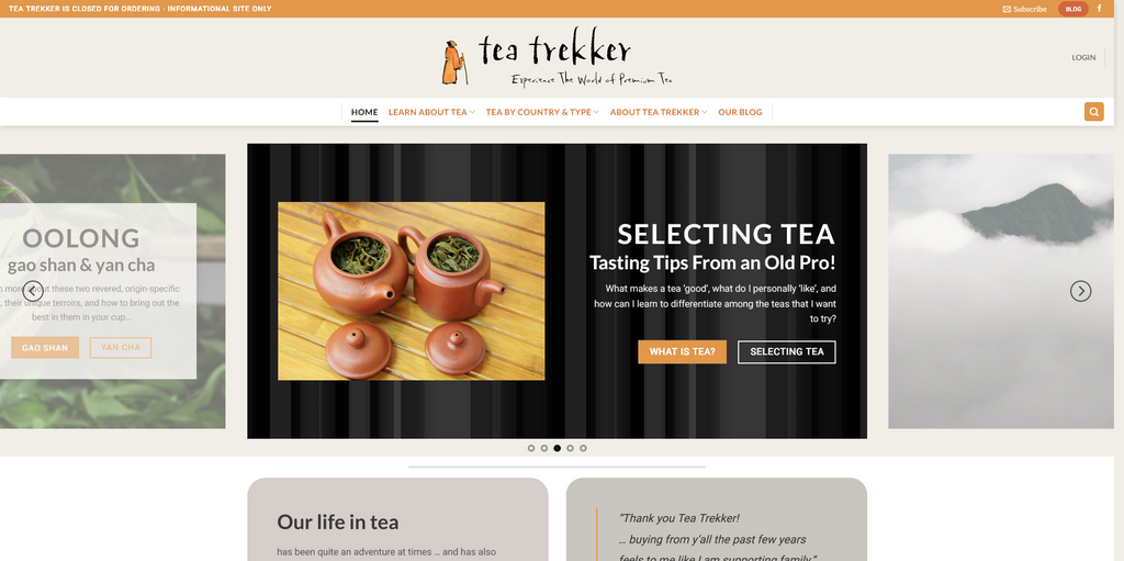 Website Design & Creation for tea room website URL 2