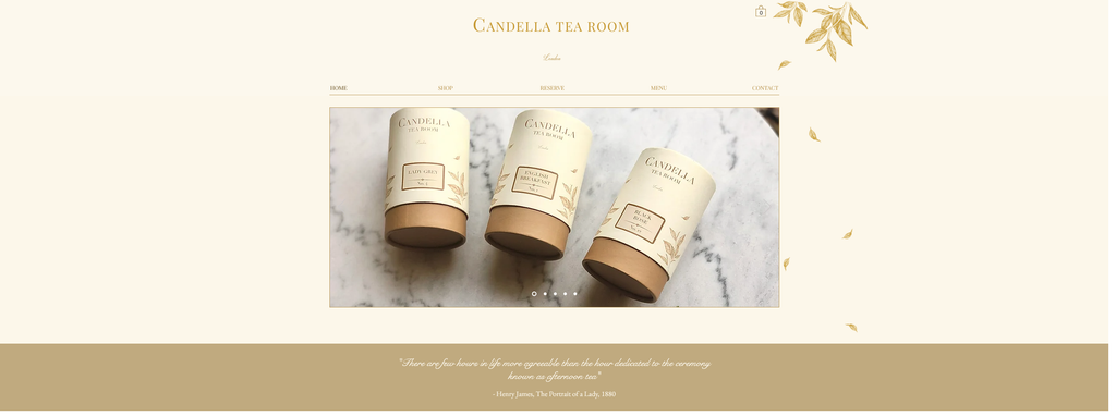 Website Design & Creation for tea room website URL 5