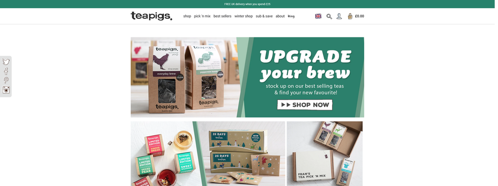 Website Design & Creation for tea shop website URL 3