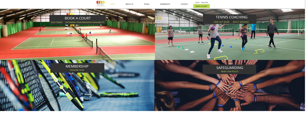 Website Design & Creation for tennis facility website URL 2