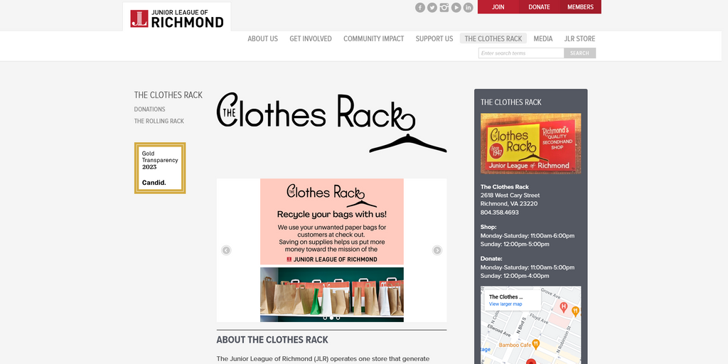 Website Design & Creation for thrift store website URL 4