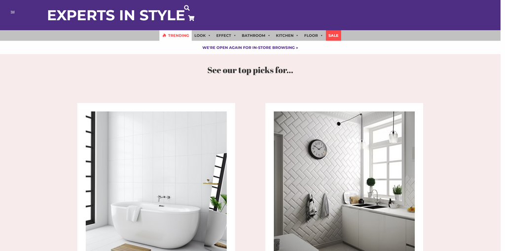 Website Design & Creation for tile website URL 1