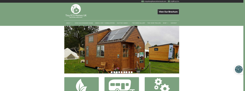 Website Design & Creation for tiny house website URL 2