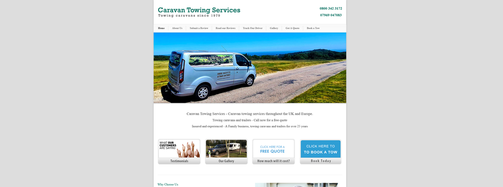 Website Design & Creation for towing company website URL 3