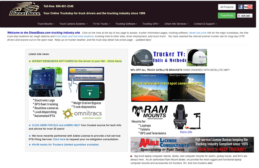 Website Design & Creation for tractor trailer website URL 5