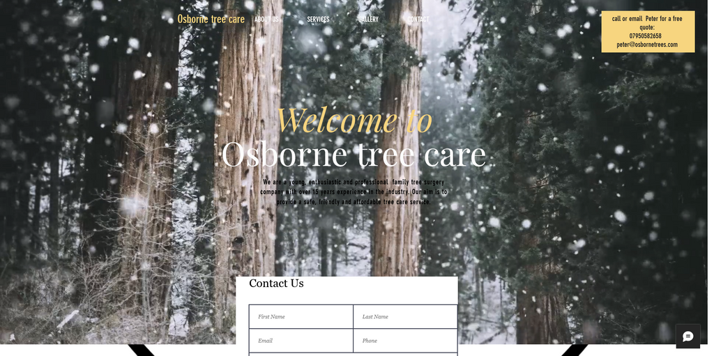 Website Design & Creation for tree service website URL 1