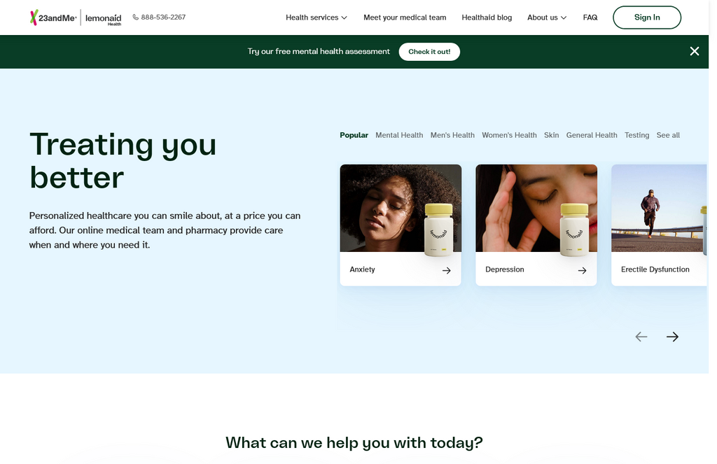 Website Design & Creation for virtual doctor service website URL 5