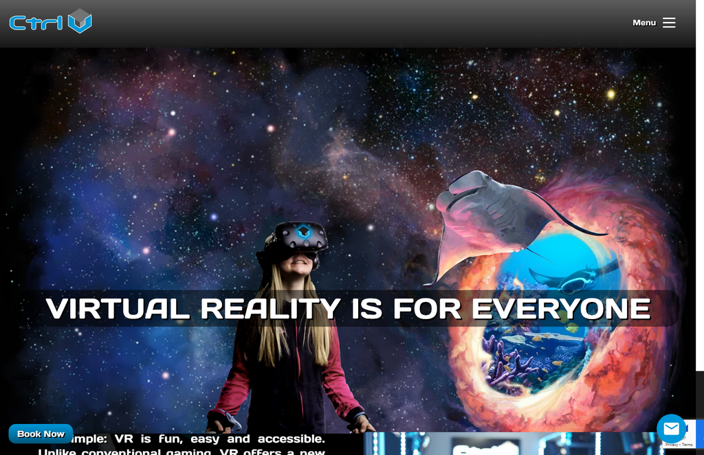 CTRIV VR Arcade Website Design & Creation