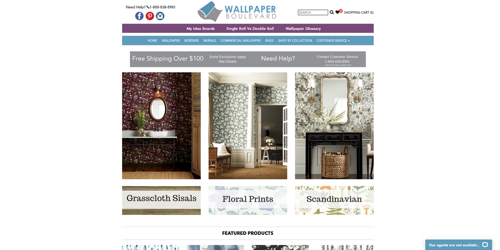 Website Design & Creation for wallpaper website URL 1