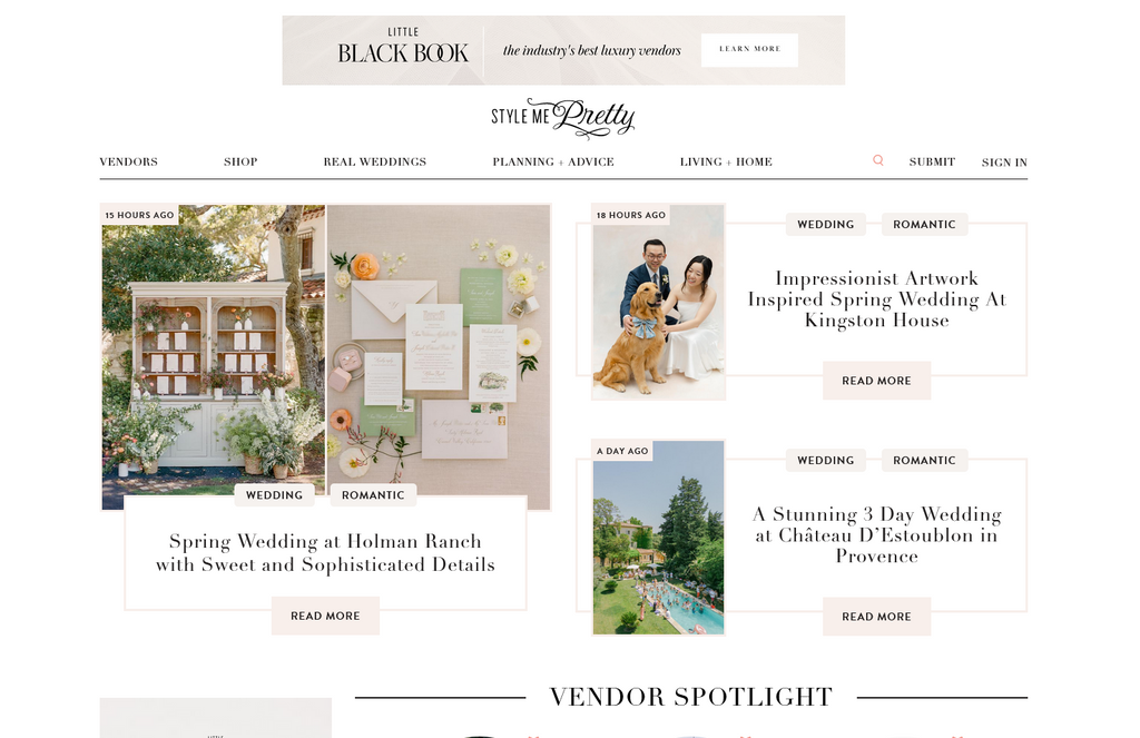 Website Design & Creation for wedding planning website URL 2