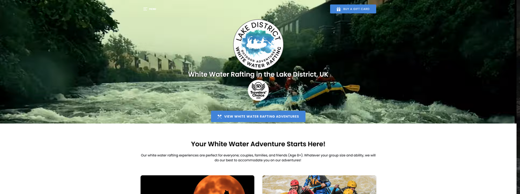 Website Design & Creation for whitewater rafting website URL 4