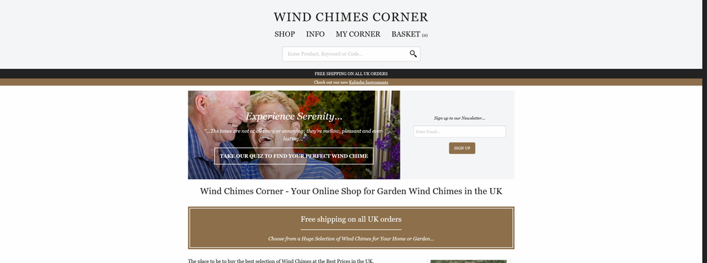 Website Design & Creation for wind chime website URL 3