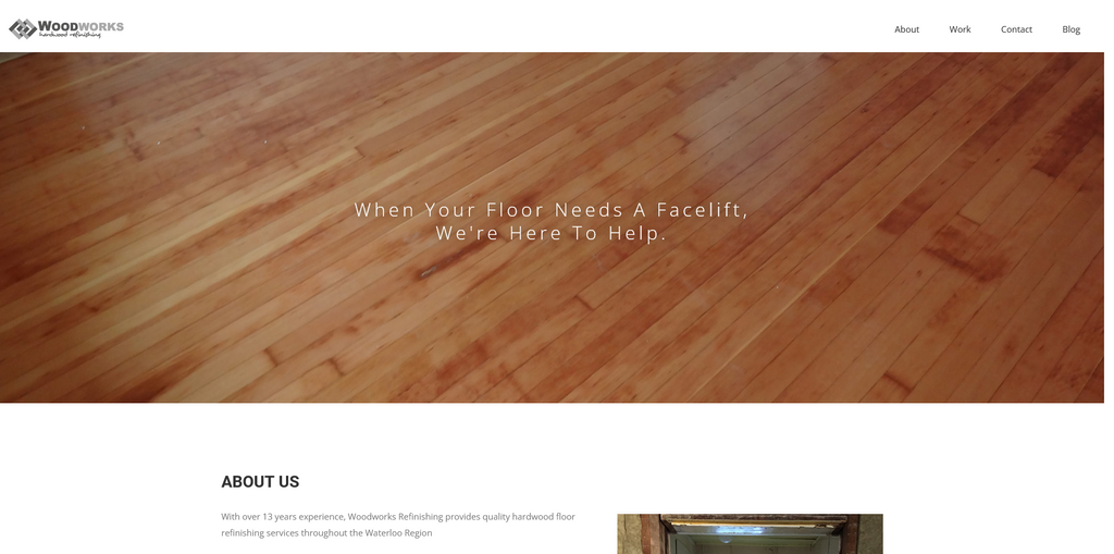 Website Design & Creation for wood refurbishing website URL 1