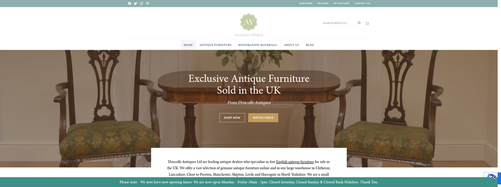 Website Design & Creation for wood refurbishing website URL 5