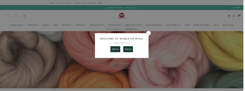 Website Design & Creation for wool making website URL 2