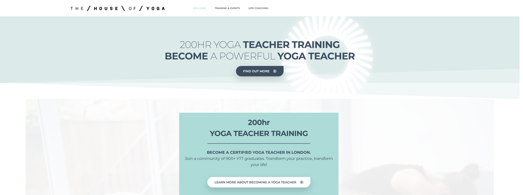 Website Design & Creation for yoga instructor school website URL 2