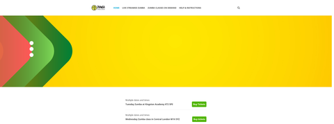Website Design & Creation for zumba studio website URL 3