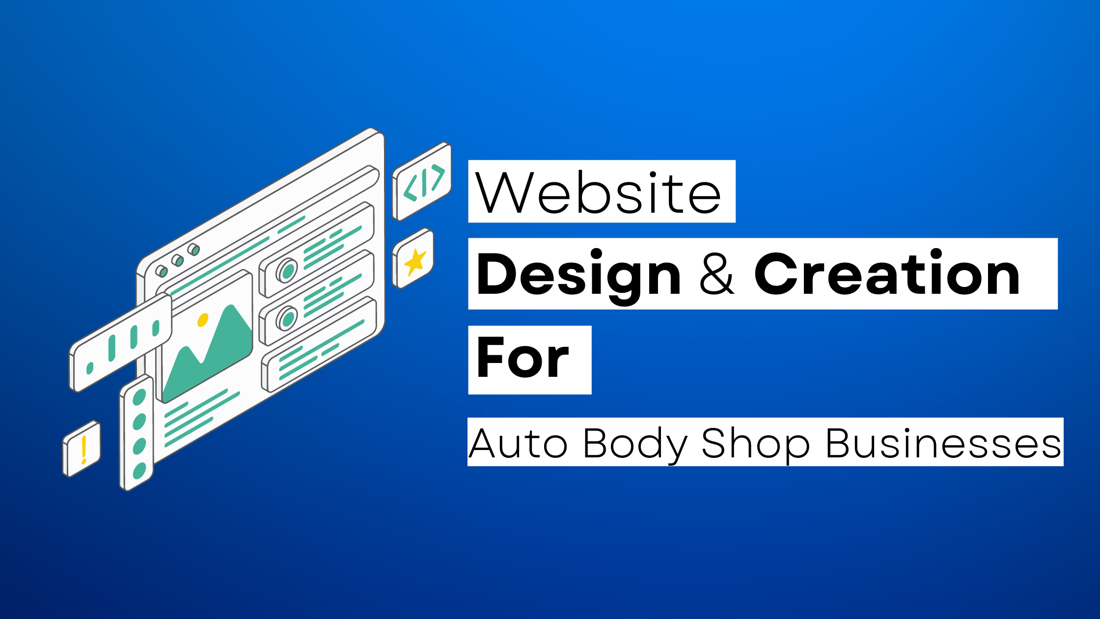 How to start a Auto Body Shop website