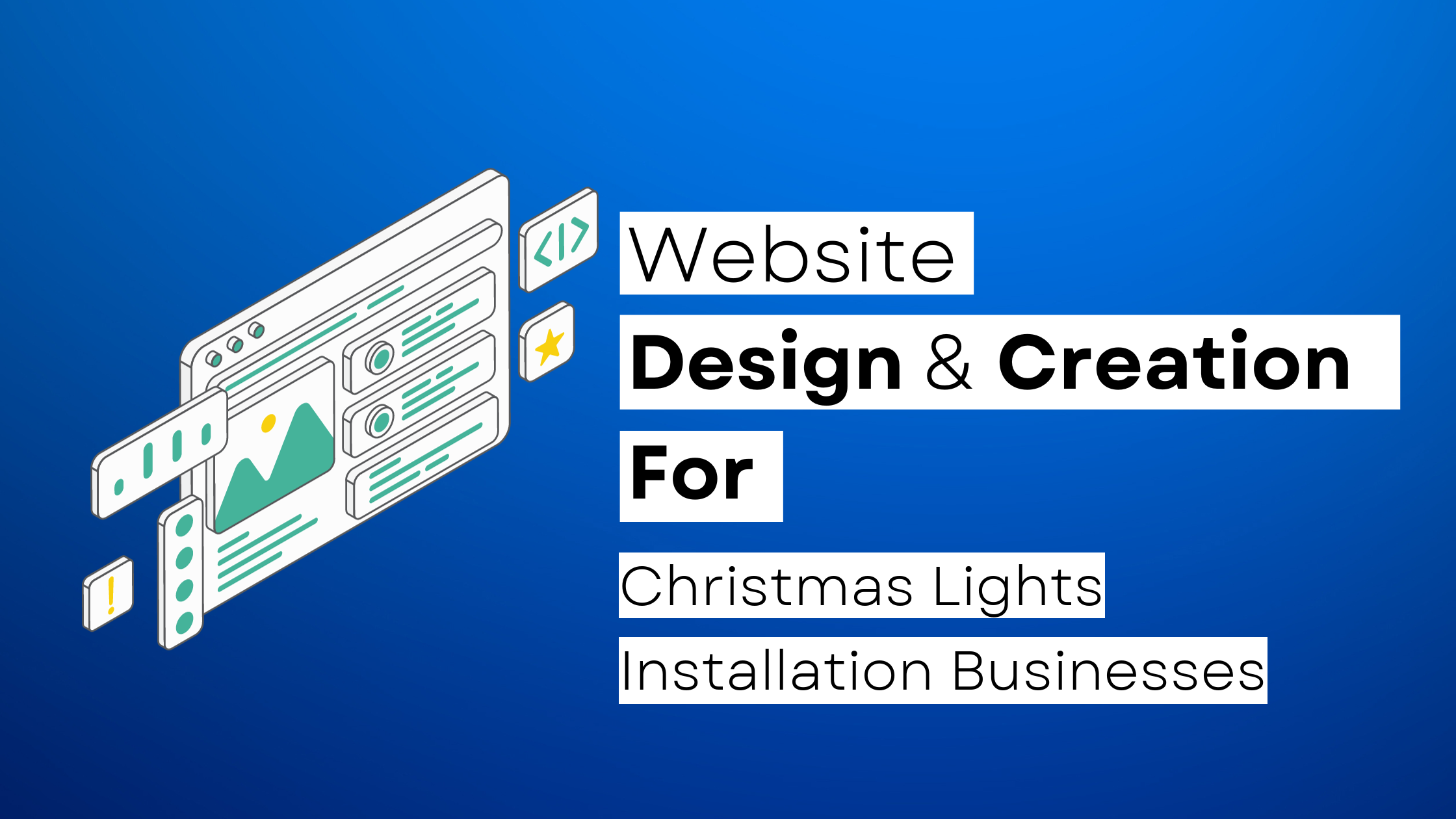 How to start a Christmas Lights Installation website