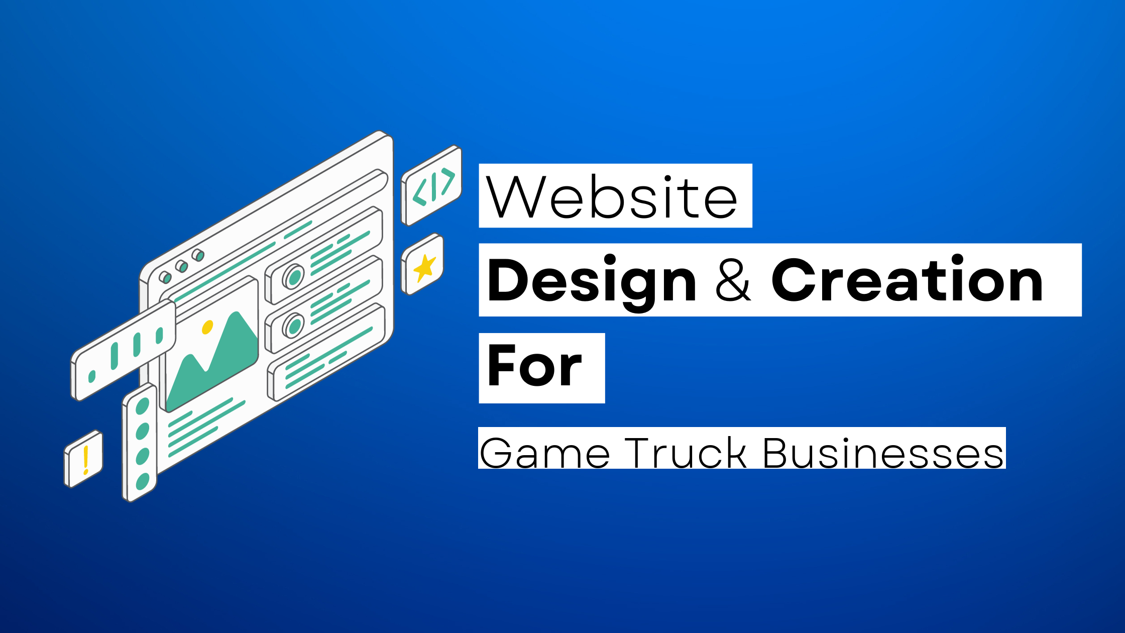 How to start a Game Truck  website