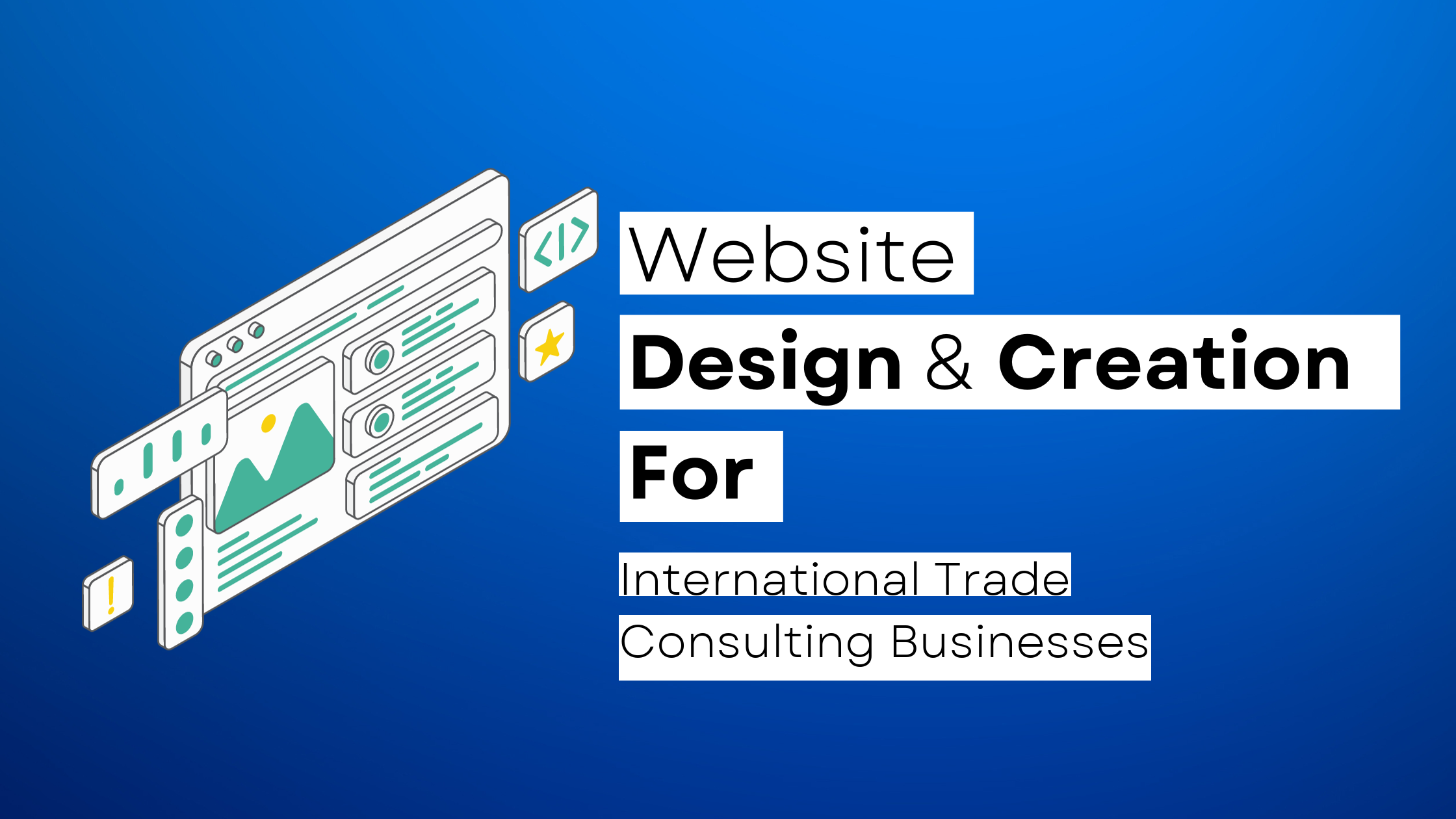 How to start a International Trade Consulting  website