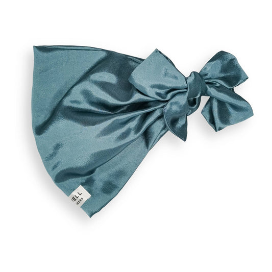 Mulberry Silk Hair Scarf, Hair Wrap - Blue Grey – Hair Wrap Heaven