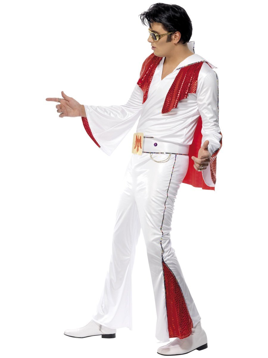 Elvis Costume, White & Red | Smiffys - Smiffy's Inc