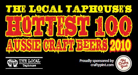 The Local Taphouse's Hottest 100 Aussie Craft Beers 2010