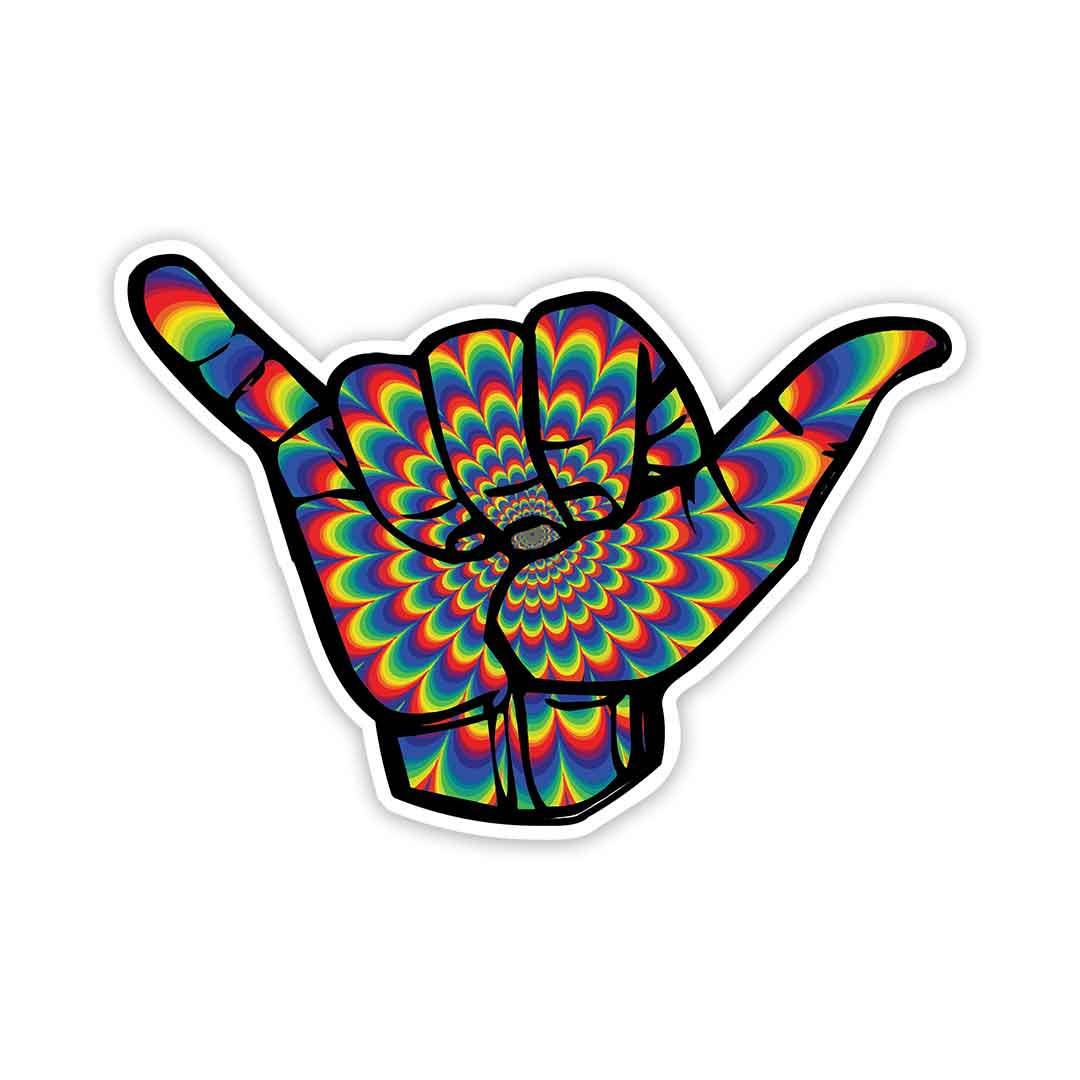 Psychedelic Hand Sign Sticker Buy Best Quality Stickers Sticker